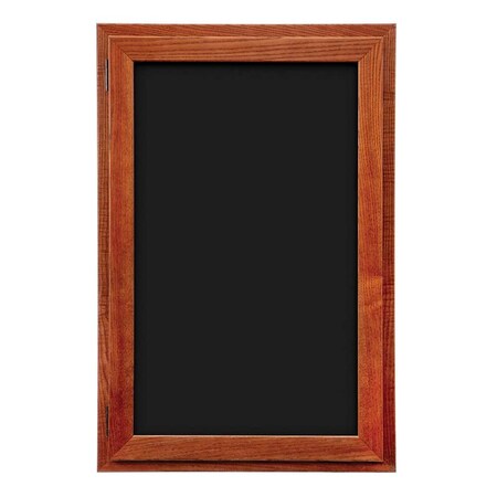 Outdoor Enclosed Combo Board,42x32,White Frame/Burgundy & Cobalt